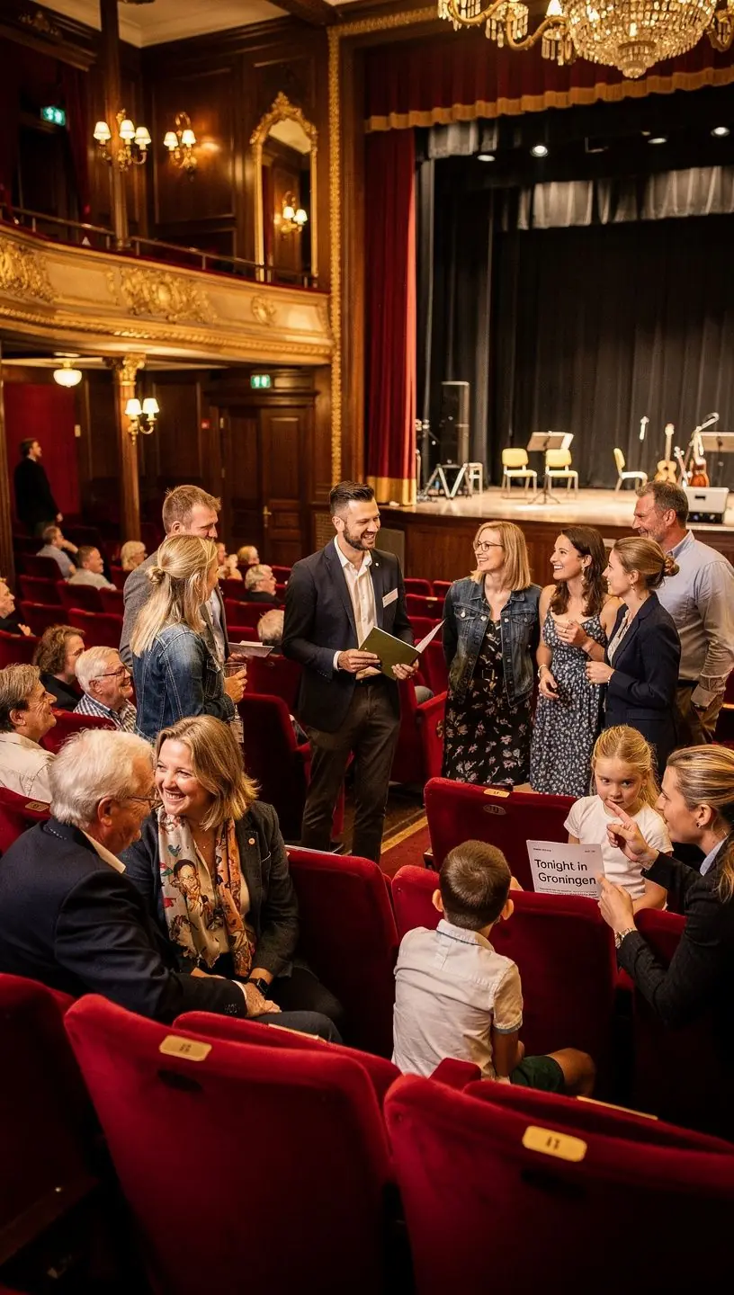 Een groep bezoekers die geniet van een interactieve tentoonstelling in een Nederlands museum.